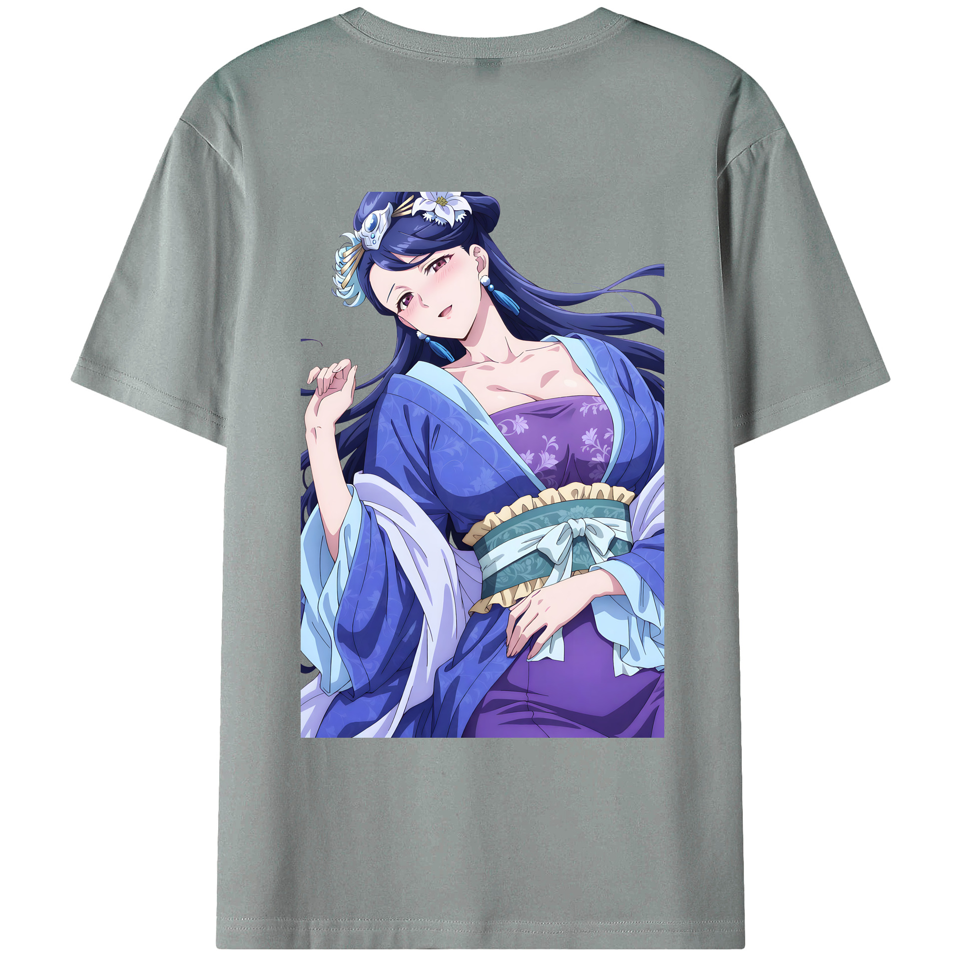 （画像用） 薬屋のひとりごと The Apothecary Diaries 綿100％ メンズ半袖Tシャツ（バックプリント） 通気性